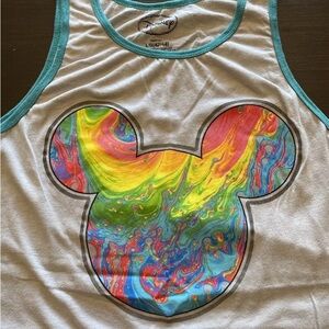 Disney Mickey Mouse Tie Dye Summer Tank Top Size Large